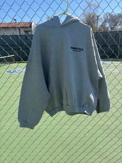 Essential hoodie light heath: large