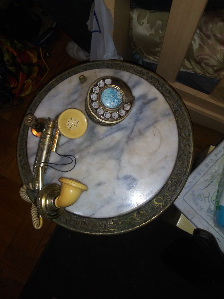 Antique table phone