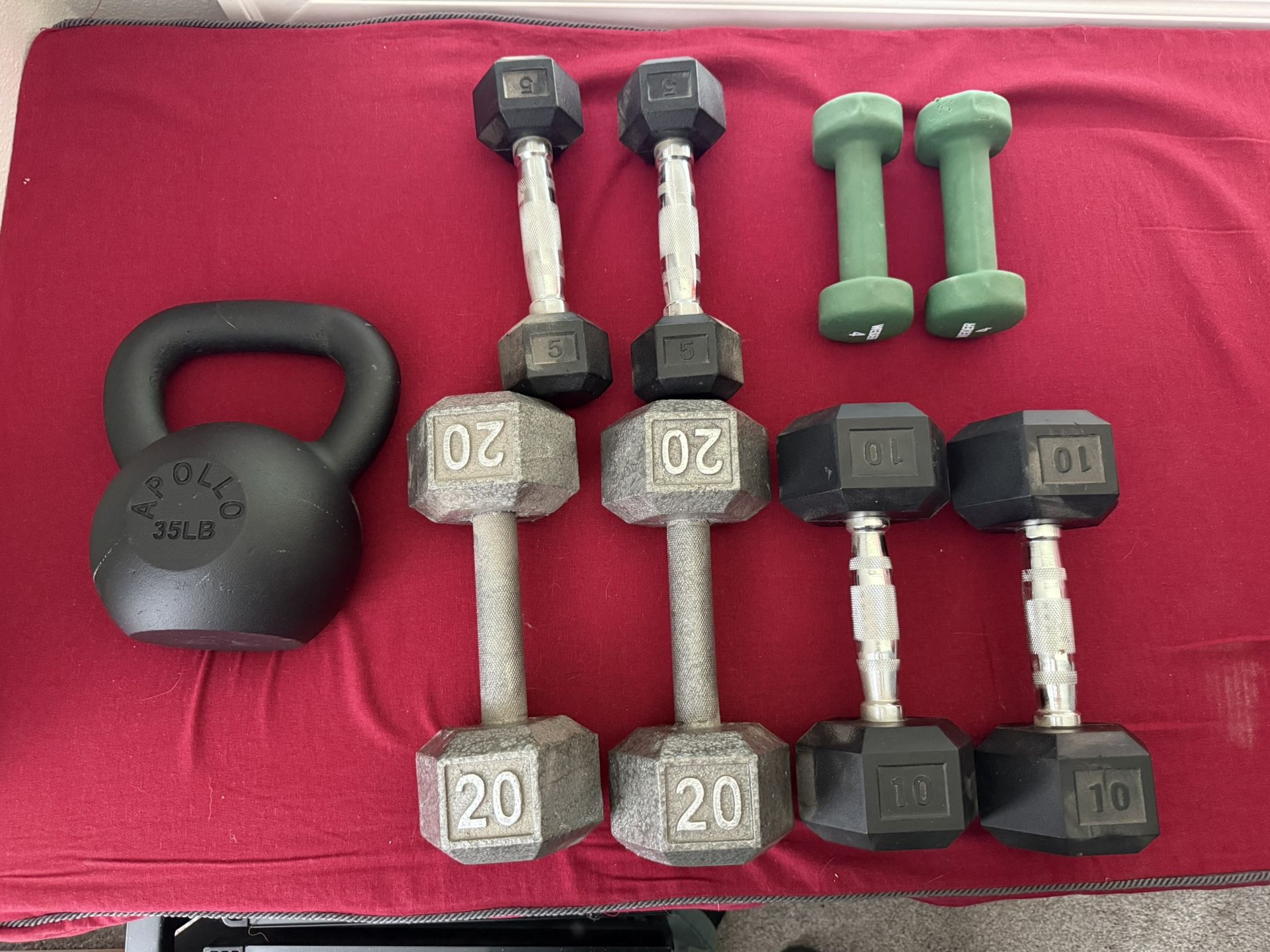 Weights And Pull Up Bar