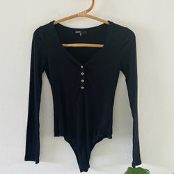 Love culture black bodysuit.  Bin Q