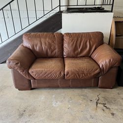 Leather Couch / Sofa — MUST GO
