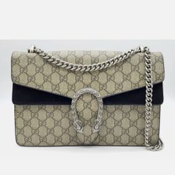 Gucci Dionysus GG Shoulder Bag Medium Brown Canvas