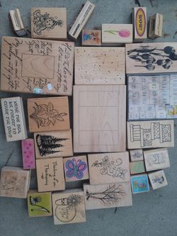 115 Wooden Stamps