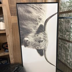 4 Foot Highland Cow Art Wall Decor