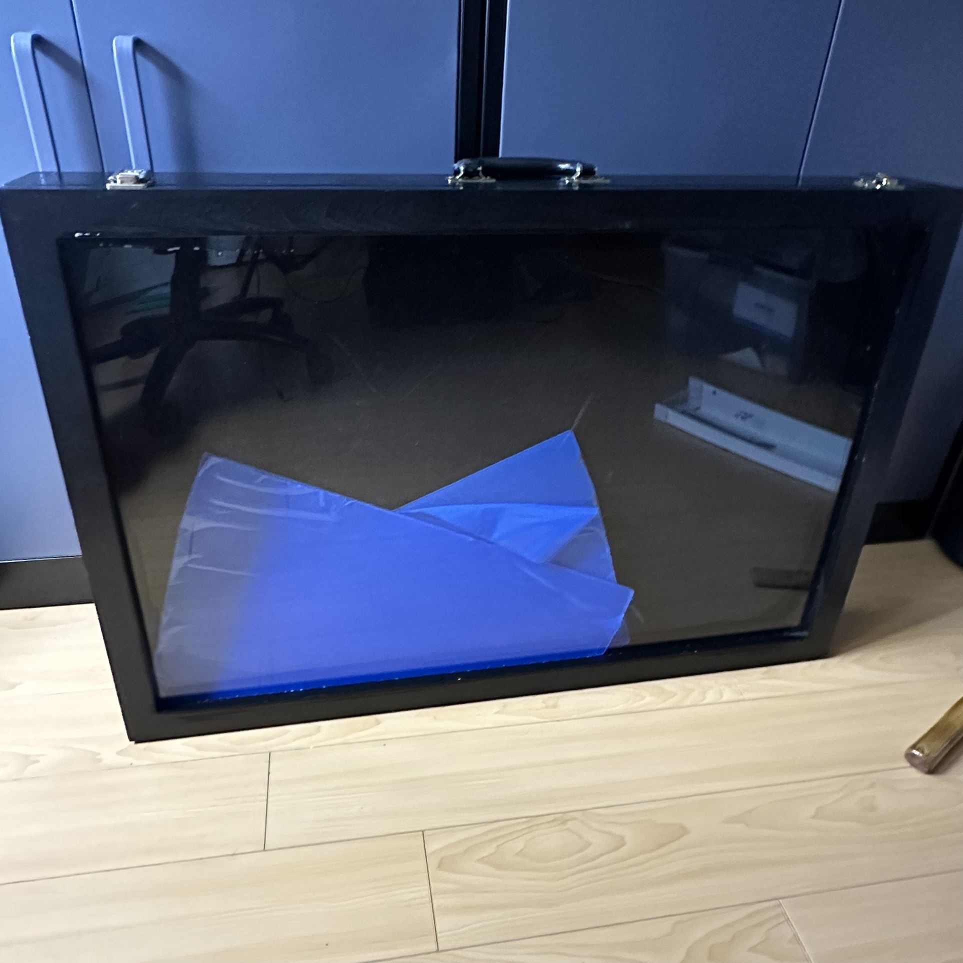 Trade Show Display Case Portable, Crystal Clear Acrylic Display Case, Display Case sports card