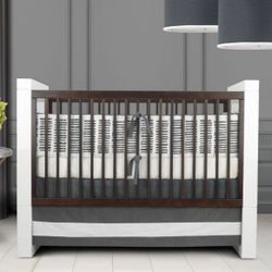 Oilo sticks pewter 3-piece bedding set kids/baby For Crib Bed