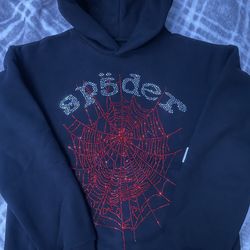 Sp5der Hoodie Og Rhinestone