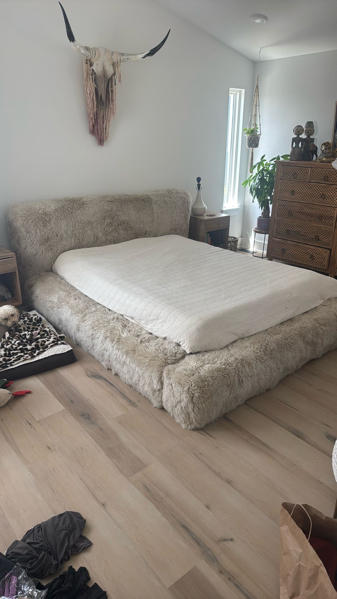 Restoration Hardware Furry Bed