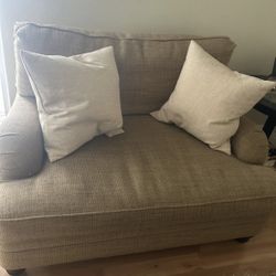 Burlap Love Seat