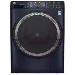 GE 4.8 cu. ft. Smart Sapphire Blue Front Load Washer with OdorBlock UltraFresh Vent System and Sanitize with Oxi