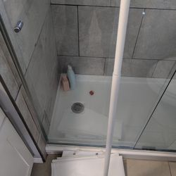 Shower Curtain With Bar And Hangers 