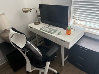 Desk and chair