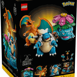 Pokemon Lego Venusaur, Charizard, and Blastoise