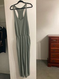 Sage Green Racerback Jumpsuit