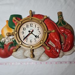Vintage Kitchen Lobster Clock 