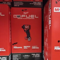 Milwaukee
M18 FUEL 18V Lithium-Ion Brushless Cordless 1/4 in. Hex Impact Driver (Tool-Only)