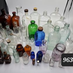 Huge Lot Of Antique Elixir Bottles 