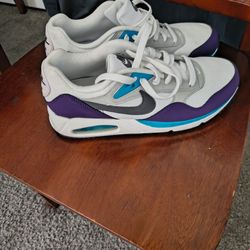 Nike Air Max Low-Top Sneakers White Purple Teal