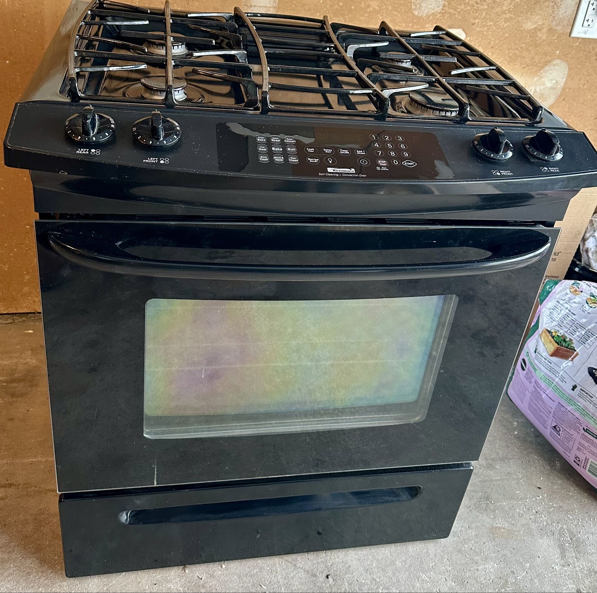 Kenmore Slide In Gas Range With Convection Oven And Self Cleaning