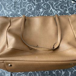 Coach Carryall Tote Bag In Tan Leather