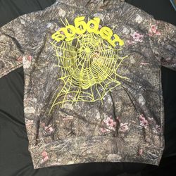 100% Authentic Camo Sp5der Hoodie 