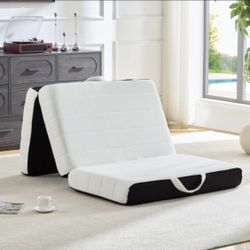 Tri-Fold Memory Foam Mattress - 4 inch - Brand New (In Box)