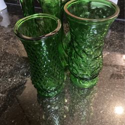 Vintage Green Glass