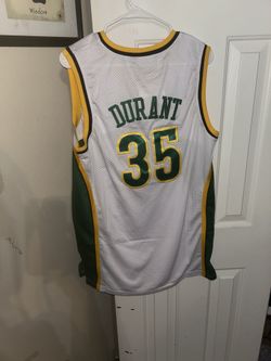 Kevin Durant Seattle Sonics jersey with green/yellow trim size L