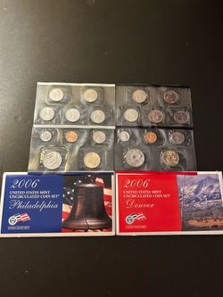 Coins – Uncirculated 2006 mint set in original mint packaging – 4 packets – Total 20 coins