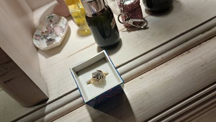Diamond and gold ring