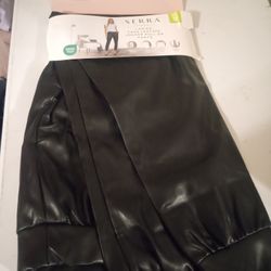 Faux Leather Joggers Medium 