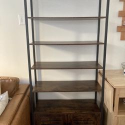 5 Shelf Storage Bookcase