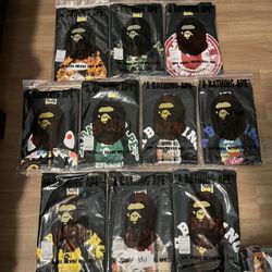 Bape Tshirts Size MEDIUMS brand New 