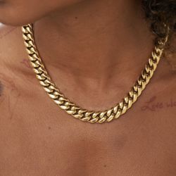 Cuban Link Women Choker Set