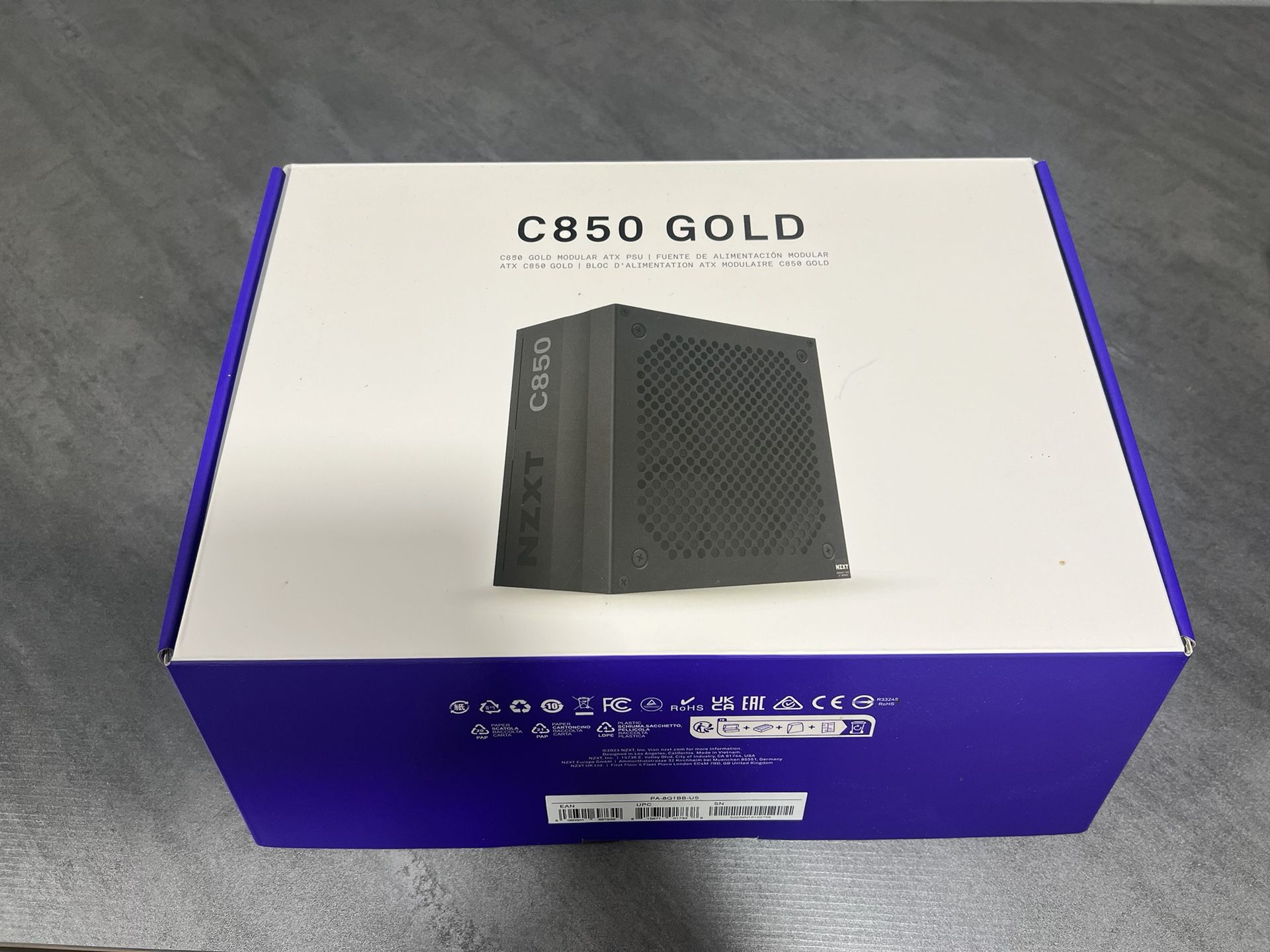 NZXT BUNDLE | C850 GOLD POWER SUPPLY & TWO 3 PK RGB FANS