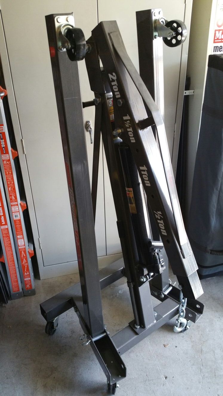 HF Pittsburgh 2 ton engine hoist shop crane cherry picker for Sale in ...