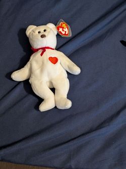 Valentino Bear and Assorted Beanie Babies