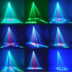 New in Box DJ Airship Pattern Maker With 64 LEDs Beads And Sound Active(beats With Music) DJ Stage Light