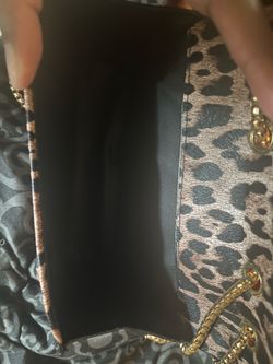 Small leopard purse