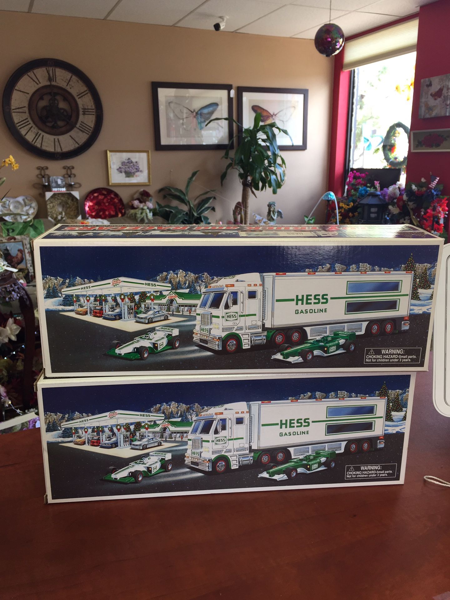 New collectible Hess toy truck race cars details below