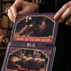 1991 Topps The Addams Family #32 Early To Dead & #68 Night Of The Big Bash Cards. 2 card bundle NM Condition. This image features two 1991 Topps tradi