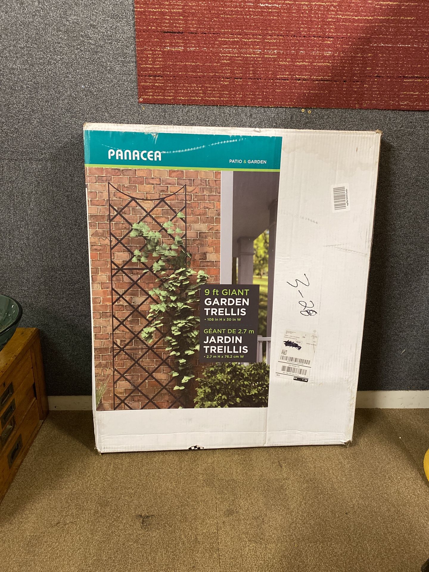 Panacea 9 Foot Giant Garden Trellis In Box
