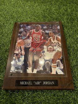 Michael Air Jordan Plaque Signed