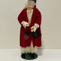 Dept 56 Dickens Christmas Carol Ebenezer Scrooge Porcelain Doll 18 1/2"