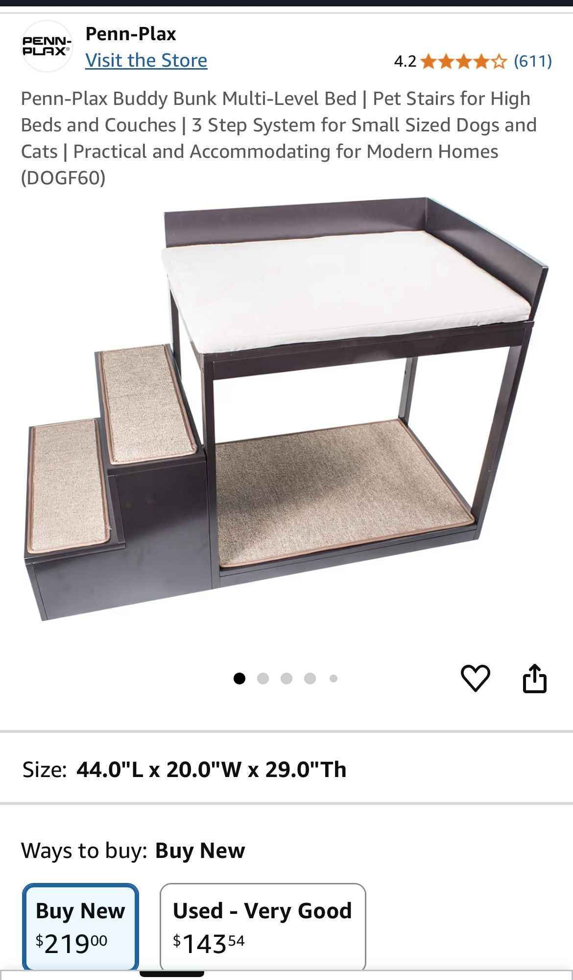 Dog Multi-level Bunk Bed With Stairs For High Beds And Couches