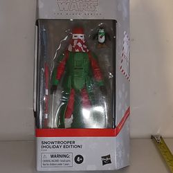 STAR WARS BLACK SERIES SNOWTROOPER Stormtrooper HOLIDAY EDITION + PORG TOY NIB!