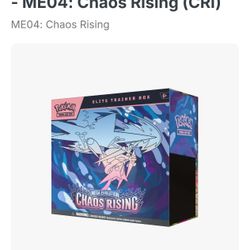 Pokemon cards Chaos Rising Elite Trainer Box