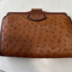 Vintage Ostrich Leather Woman’s Clutch