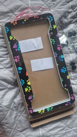 Paw Print license plate