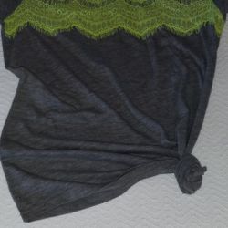 Neon Green & Grey Tunic Medium